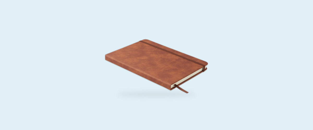 Notitieboeken & papier: a5 notitieboek met harde kaft, deels gerecycled
