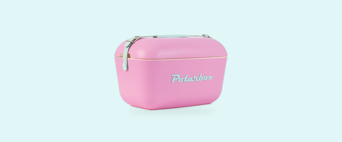 Outdoor & vrije tijd: retro koelbox 12L met schouderriem
