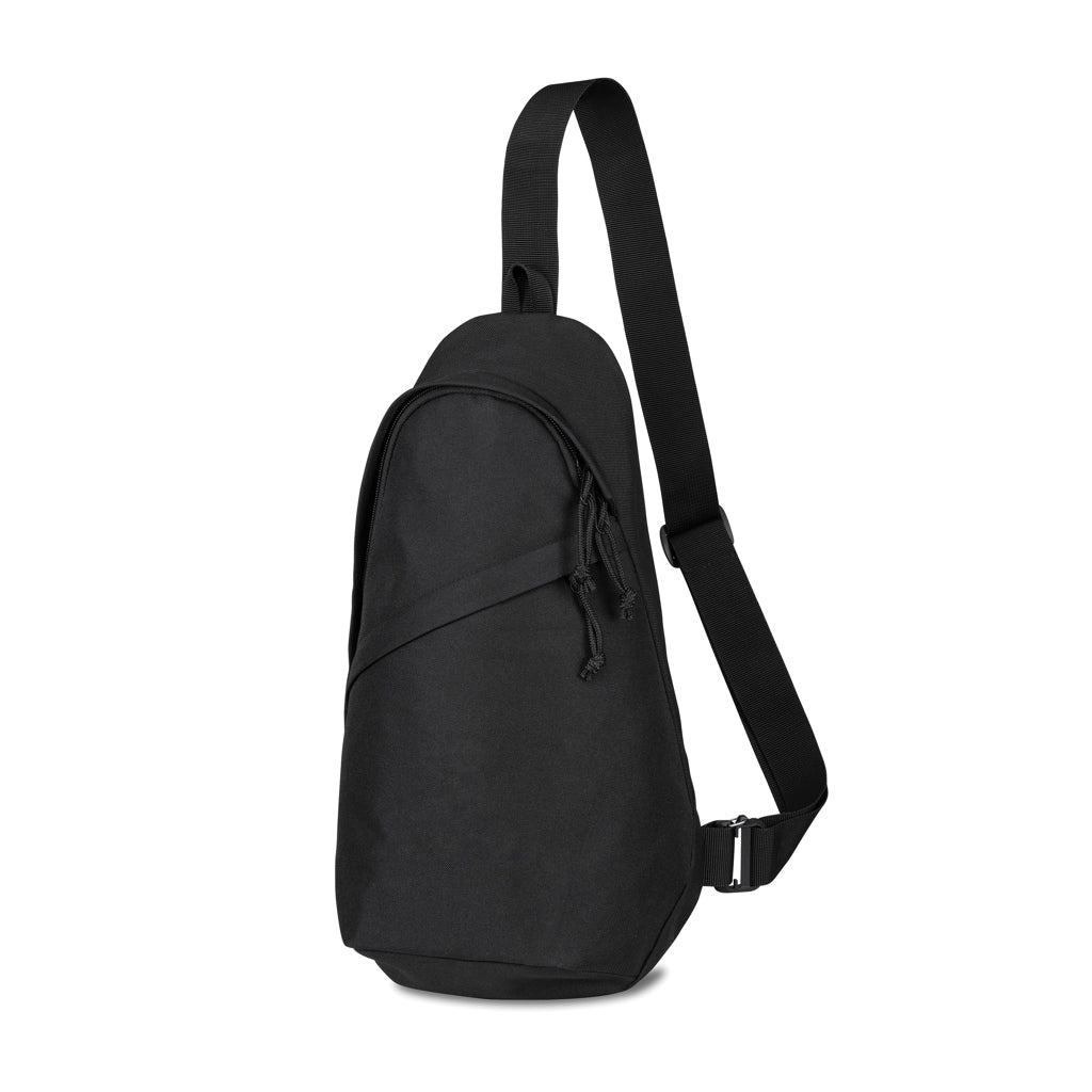 Sling rugzak, gerecycled PET, zwart
