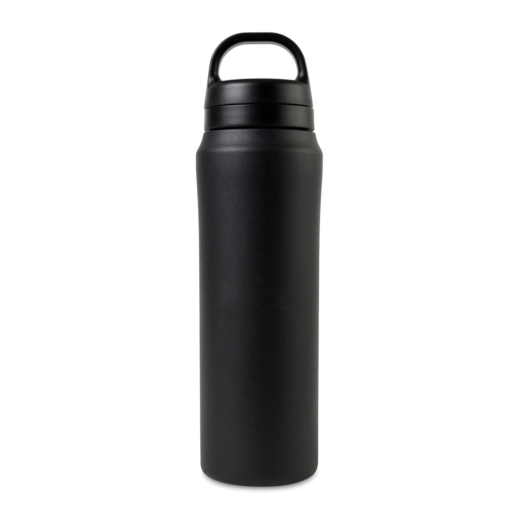 Drinkfles, dubbelwandig geïsoleerd, zwart