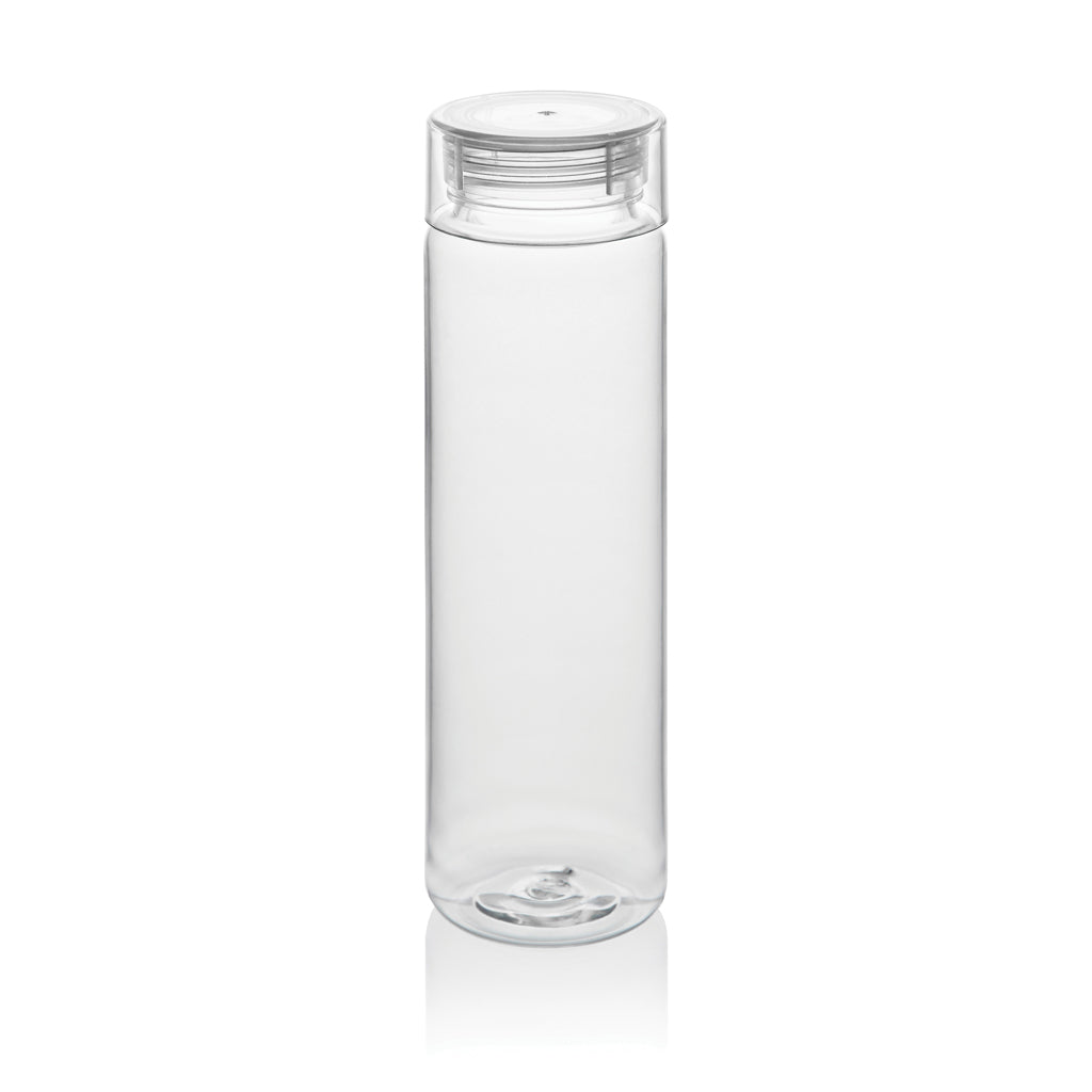 Waterfles van gerecycled RPET, transparant