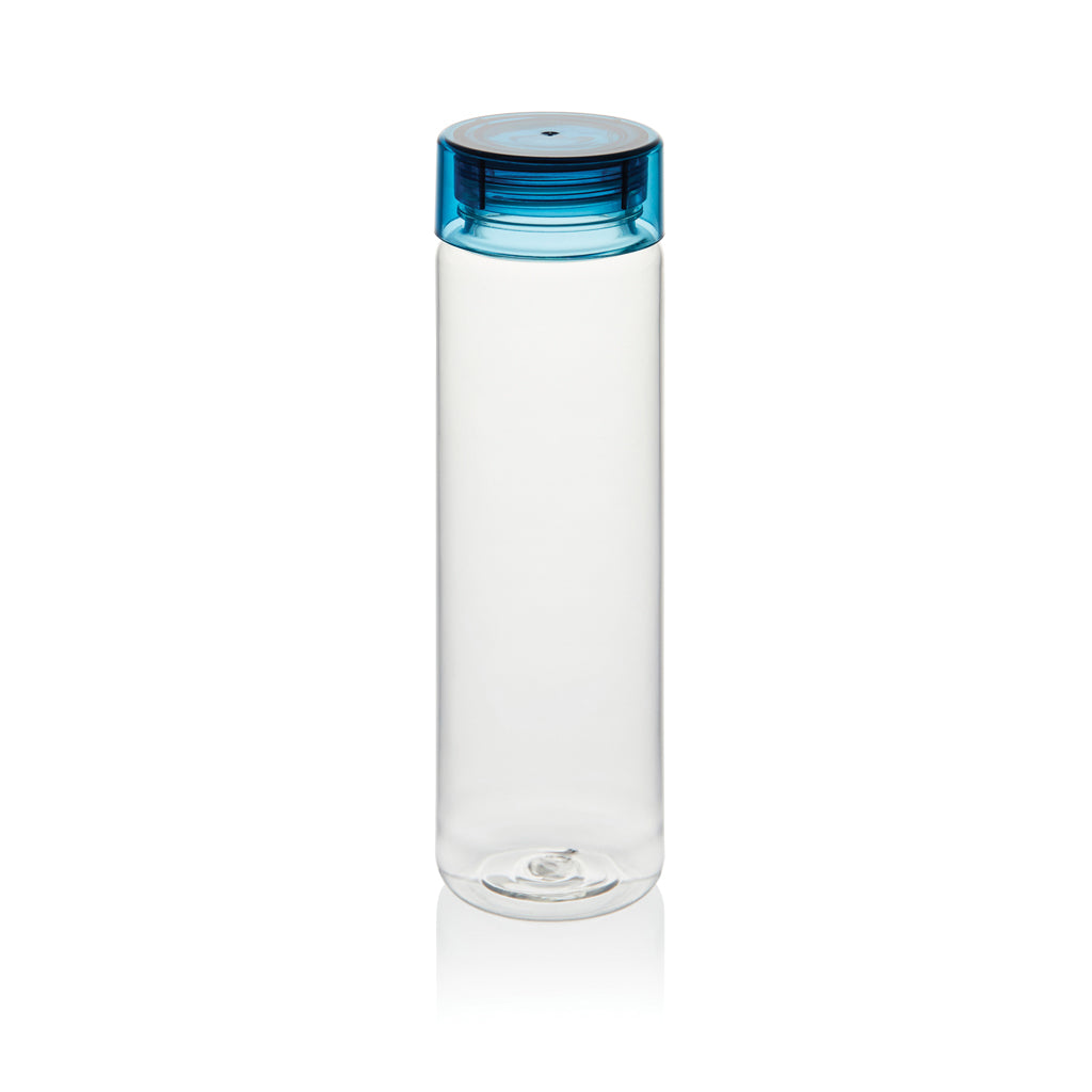 Waterfles van gerecycled RPET, blauw