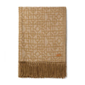 Plaid met geometrisch patroon, bruin