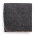 Fleece deken/poncho met knoopsluiting, grijs