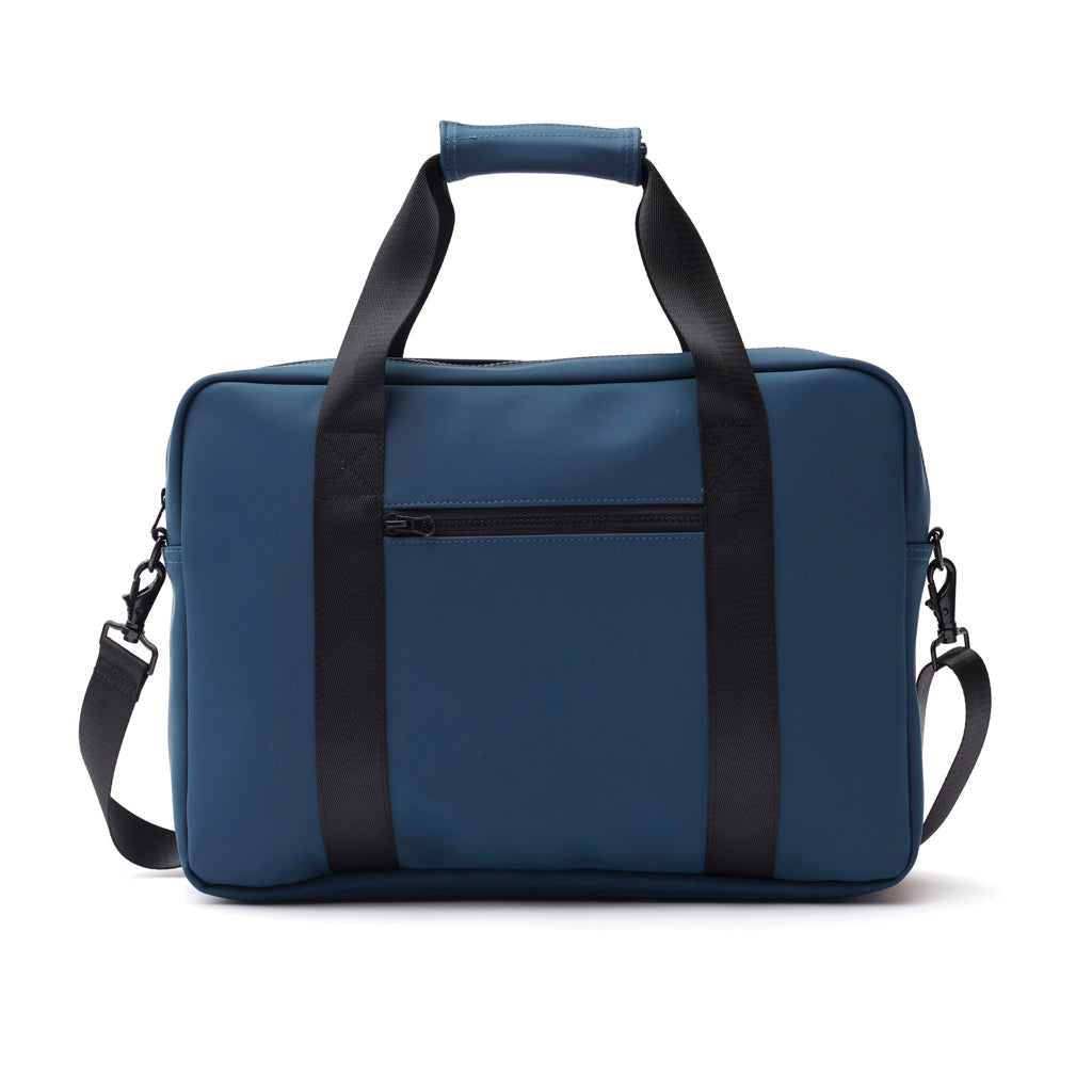 Laptoptas met meerdere vakken en schouderriem, donkerblauw