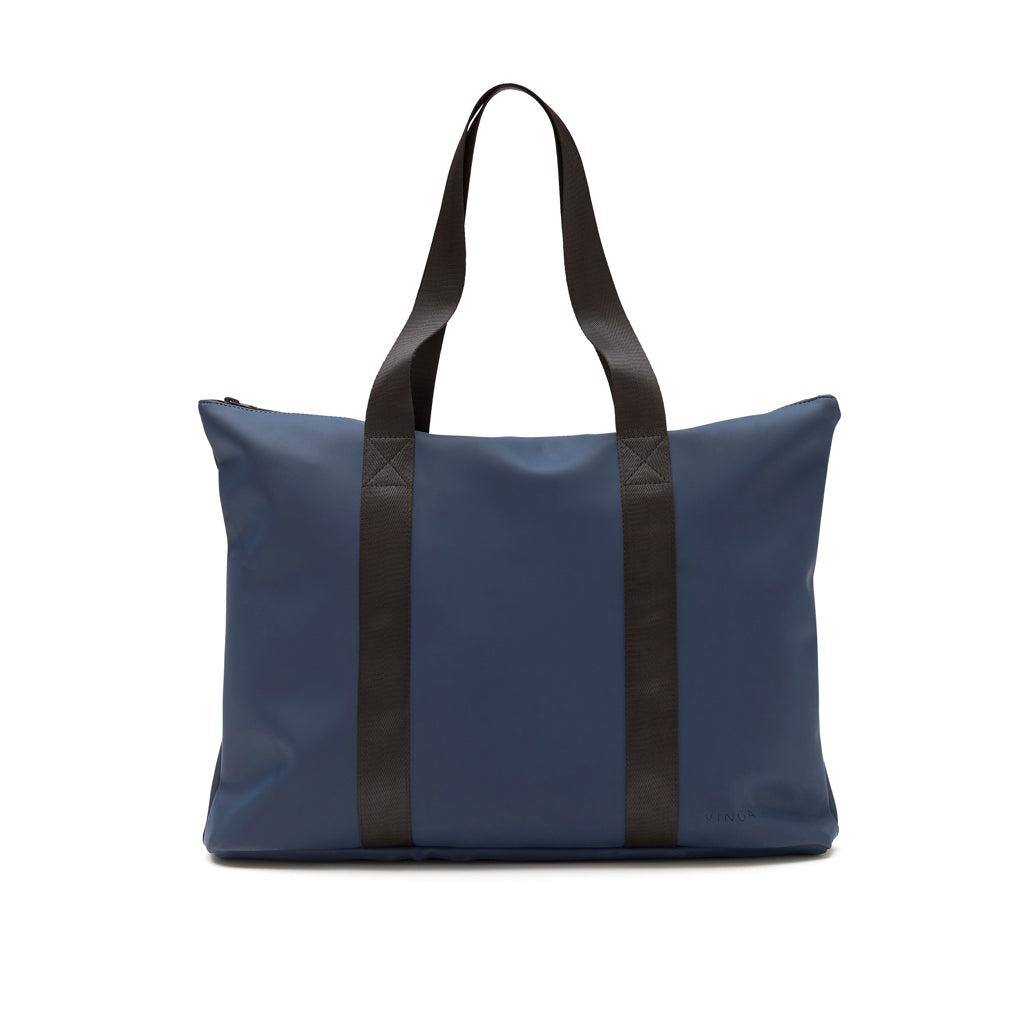 Boodschappentas, waterbestendig, met rits, donkerblauw