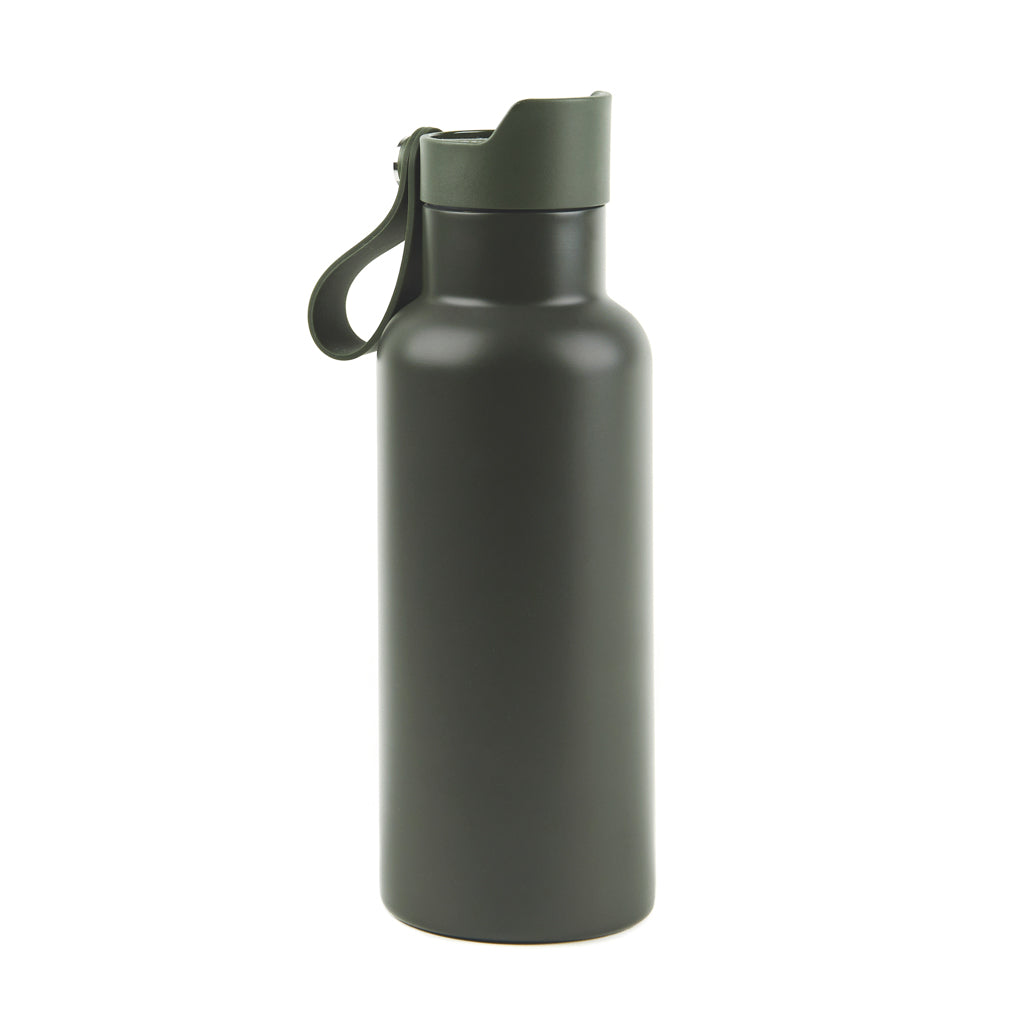 Sportthermosfles 500 ml met drukmok-functie, groen
