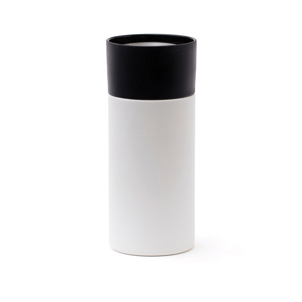 To-go koffiemok 300 ml, met één hand te openen, wit