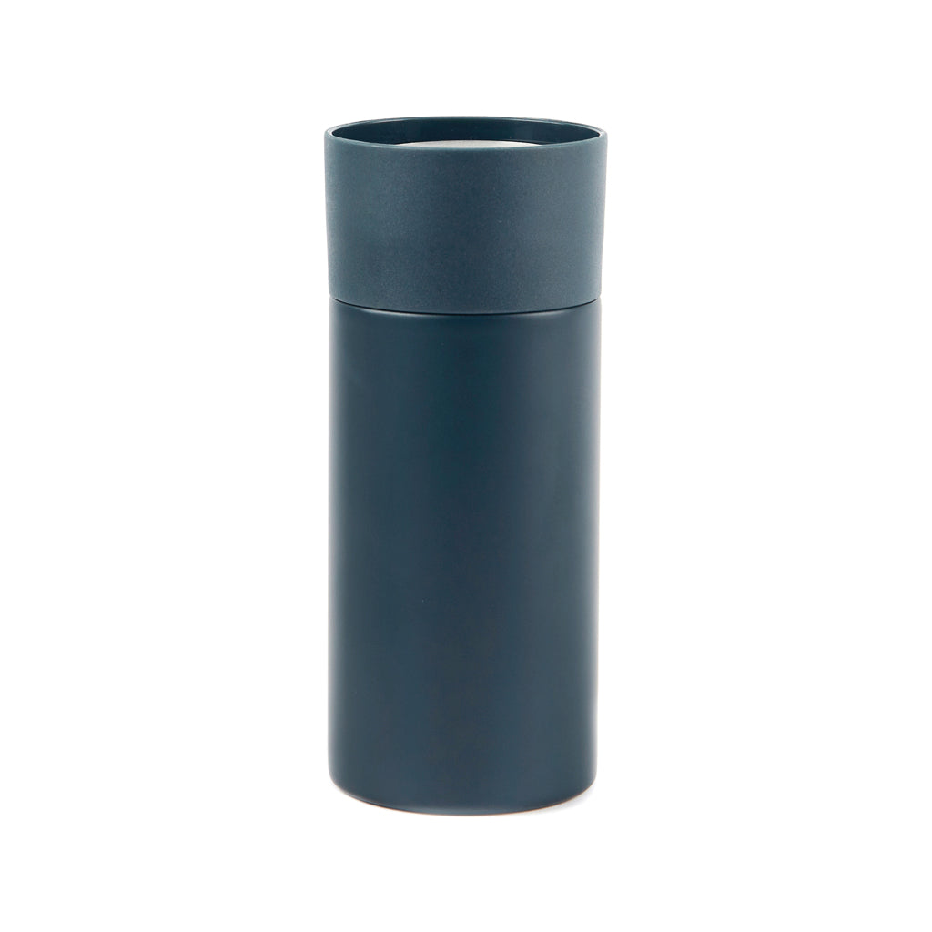 To-go koffiemok 300 ml, met één hand te openen, donkerblauw