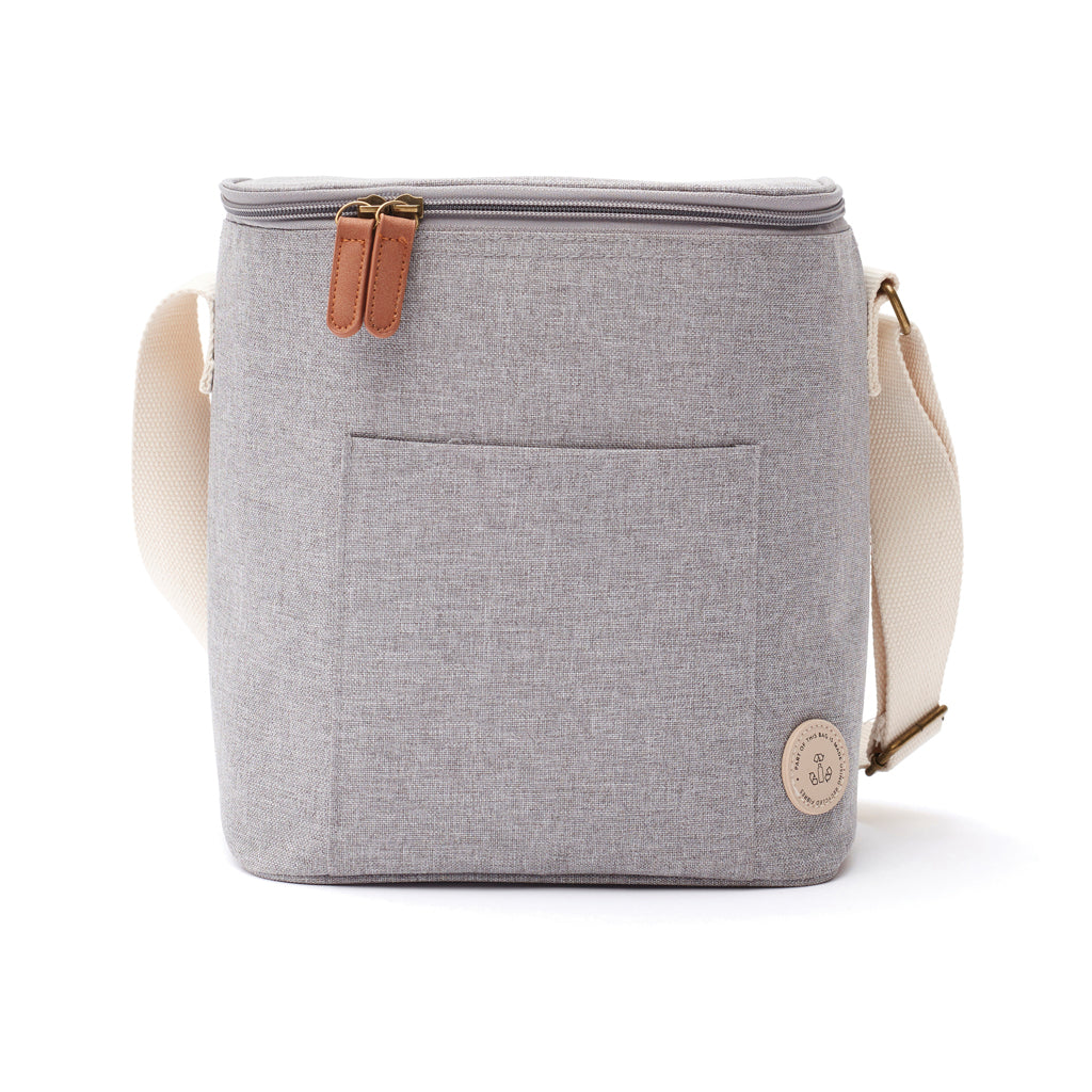 Koeltas compact, met schouderriem, grijs