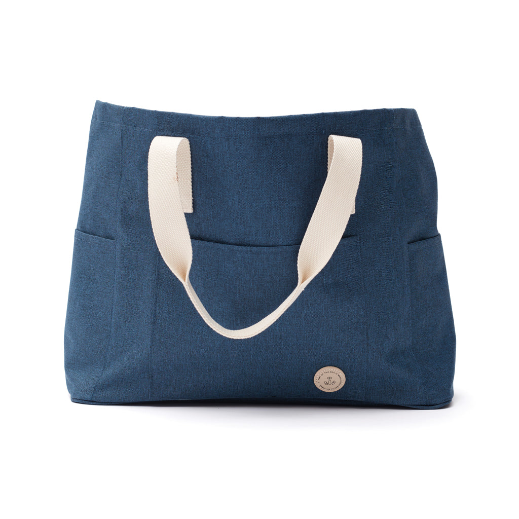 Strandtas met opbergvakken, blauw