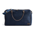 Weekendtas met messing details, blauw