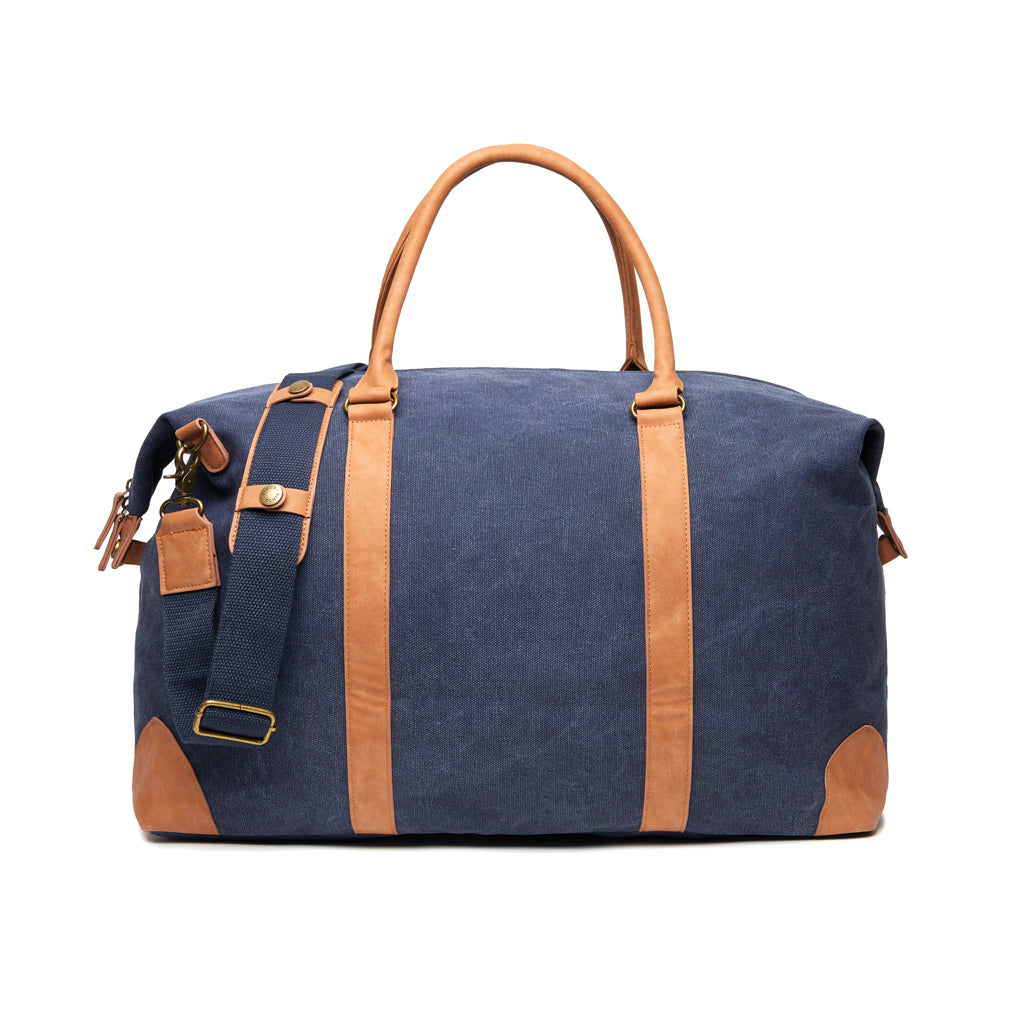 Duffeltas, veelzijdig, gerecycled canvas, donkerblauw