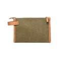 Toilettas met interne vakken, gerecycled canvas, groen