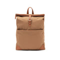 Rugzak met laptopvak, gerecycled polyester, bruin