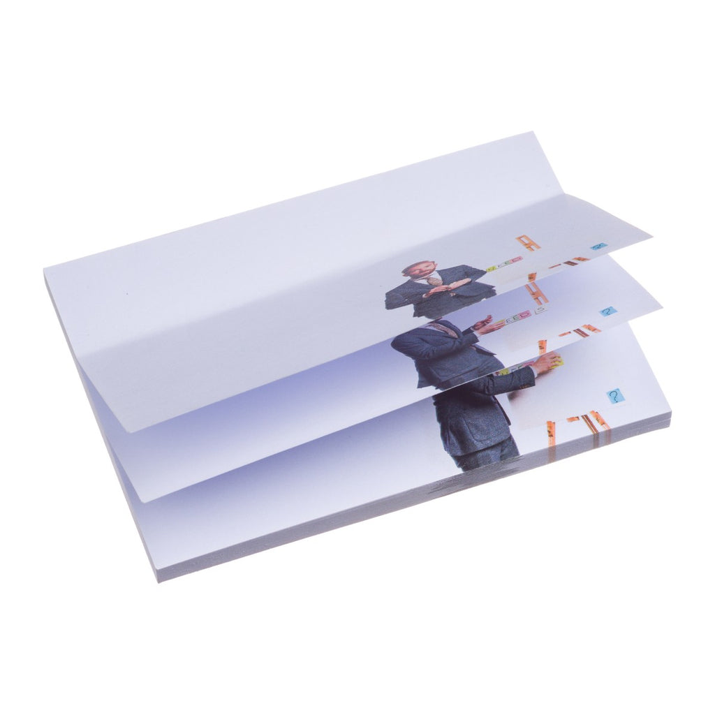 Sticky notes met op elk vel een ander ontwerp