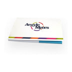 Memoset in softcover met memoblok en papieren pagemarkers