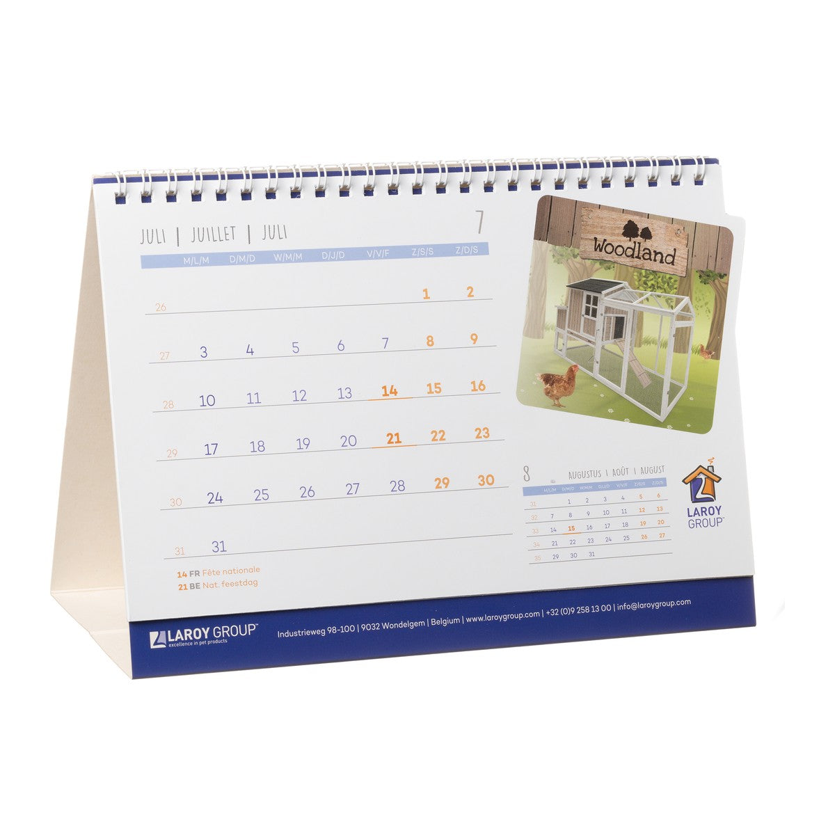 Bureaukalender A5 met spiraal