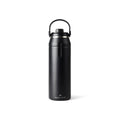 Sportfles 940 ml, gerecycled RVS, zwart