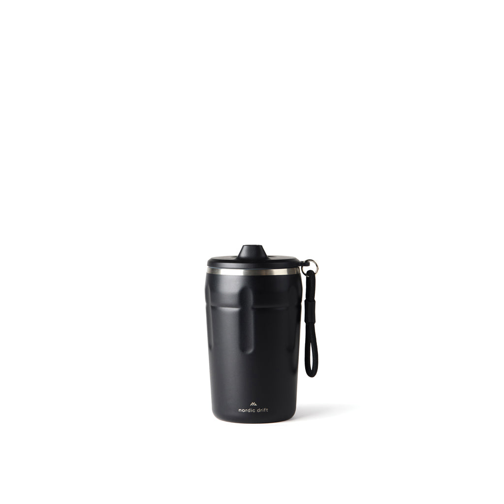 Koffiebeker 350 ml, vergrendelbaar deksel, zwart