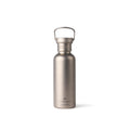 Drinkfles 600 ml, titanium, zilver