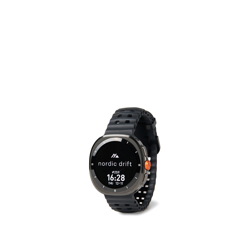 Sporthorloge met AMOLED-display, zwart