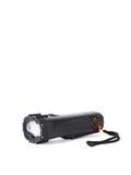 Zaklamp met handdynamo, waterdicht, zwart