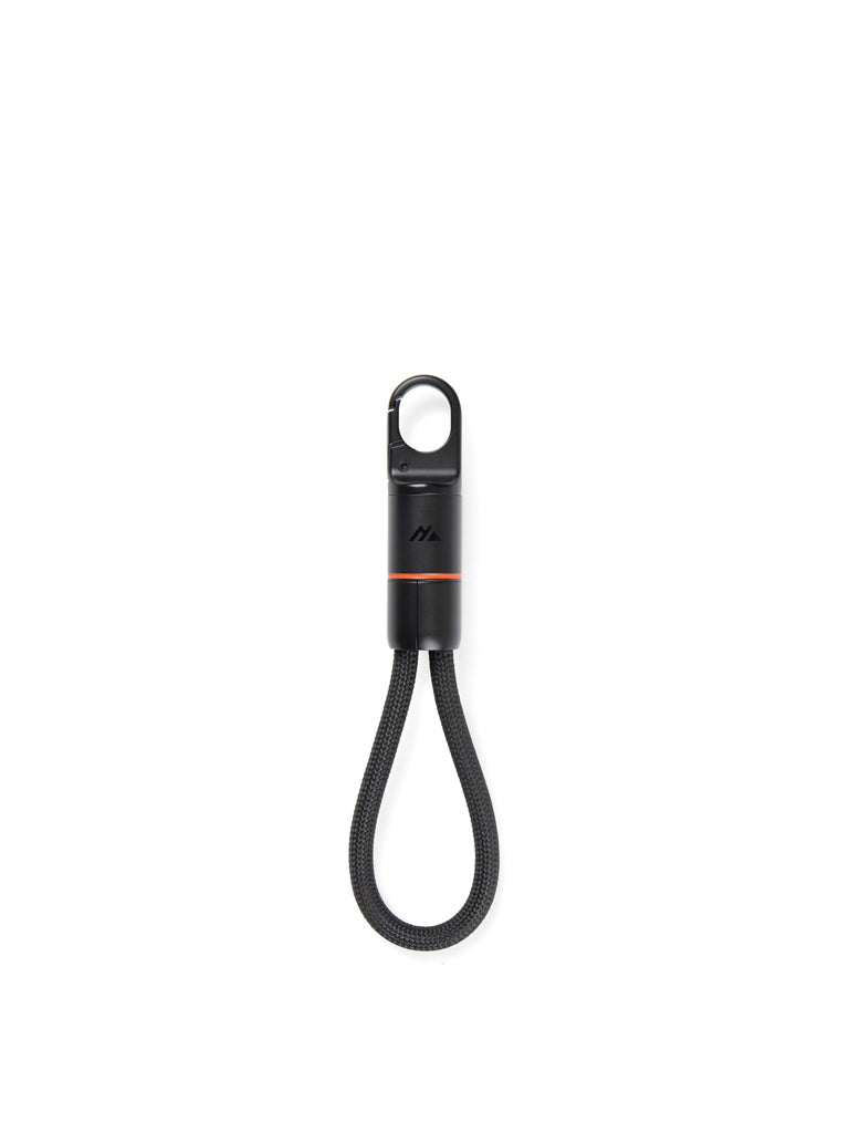 Oplaadkabel USB-C 60W met karabijnhaak, zwart