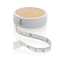 Meetlint 1,5 m met bamboe accent, wit