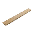 Liniaal 30 cm, bamboe, extra dik, bruin