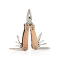 Multitool mini, 12 functies, bruin