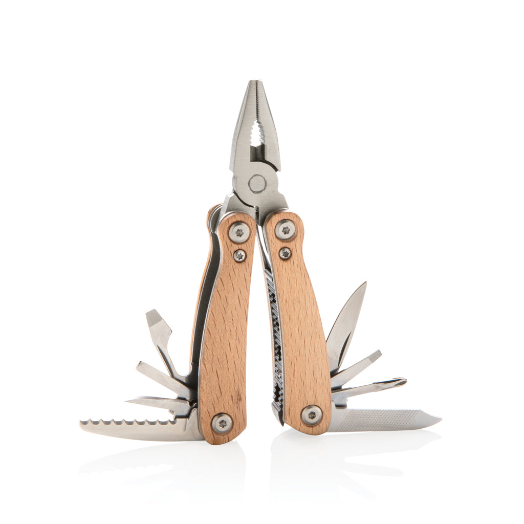 Multitool mini, 12 functies, bruin
