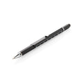 Toolpen 5-in-1, aluminium, zwart