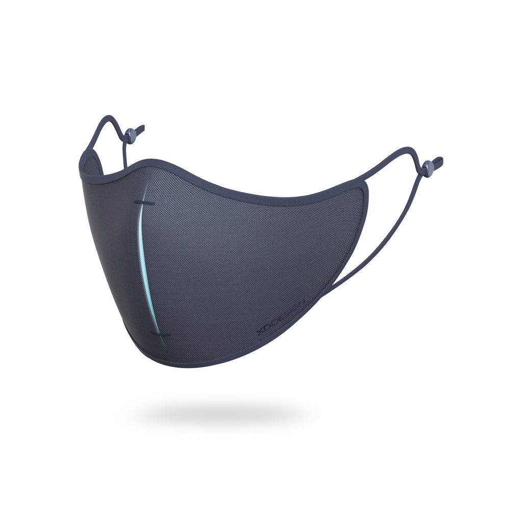 Mondmasker, 3-laags, herbruikbaar, donkerblauw