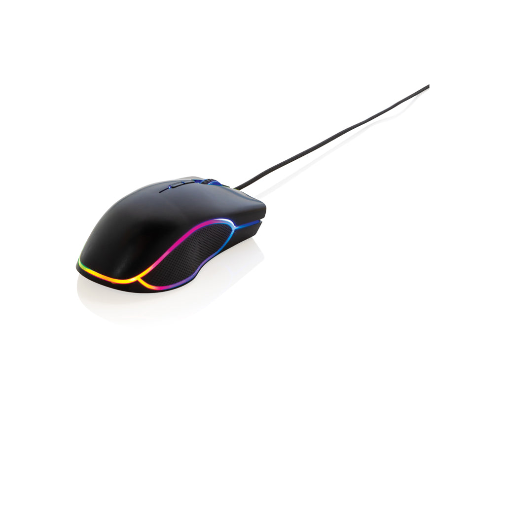 Gamingmuis met RGB-verlichting, zwart