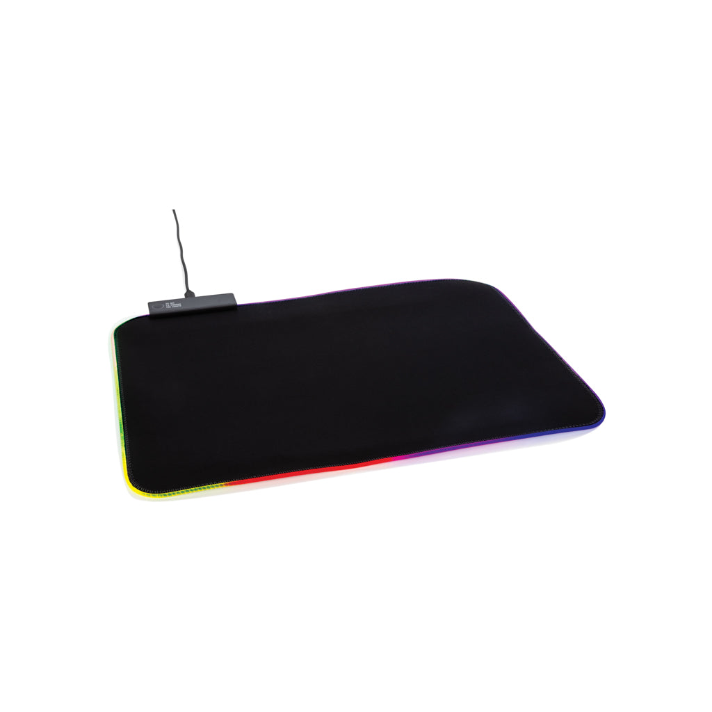Gaming-muismat met RGB-verlichting, zwart