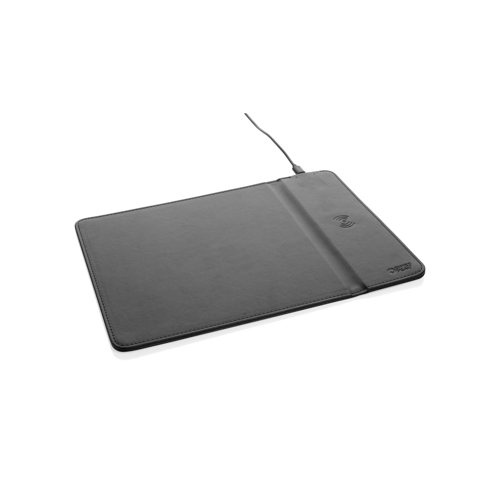 Muismat met draadloze oplader 10W, zwart