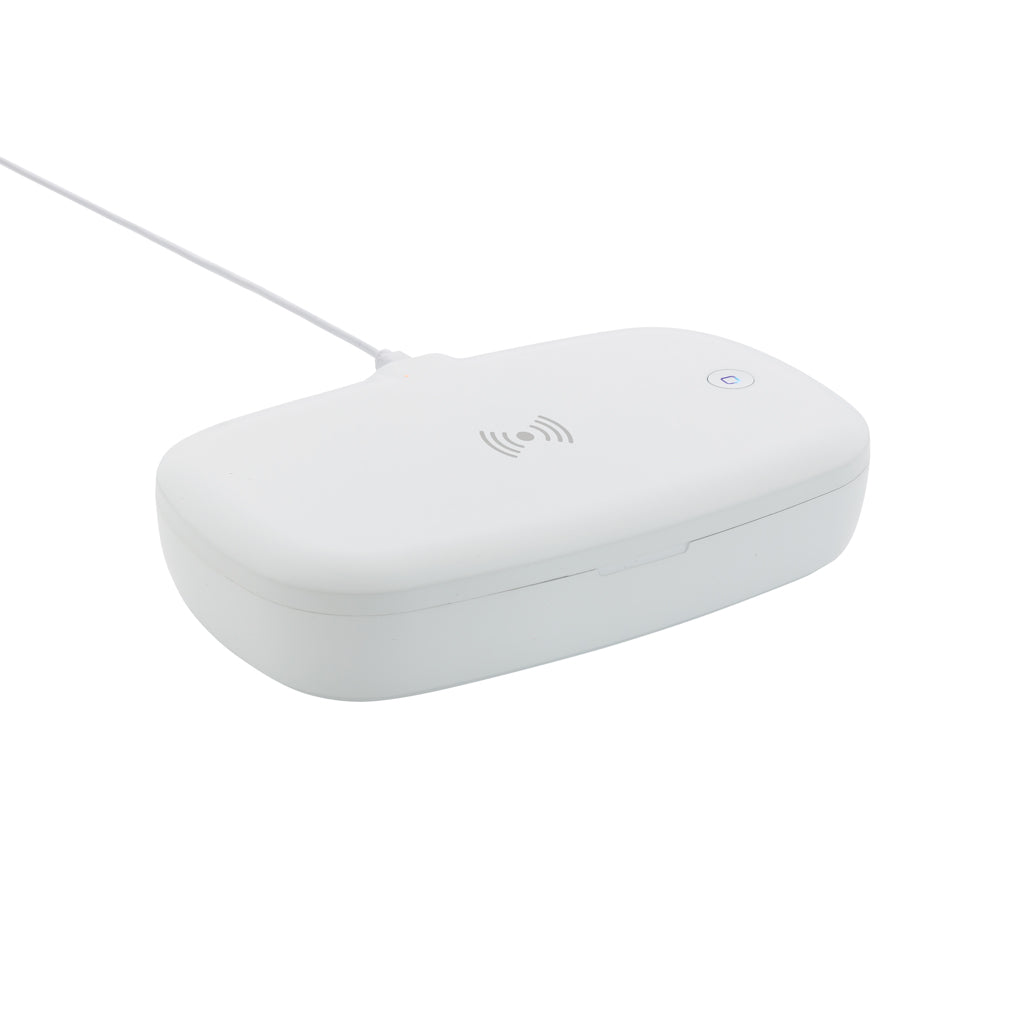UV-C sterilisatiebox met draadloze oplader, wit