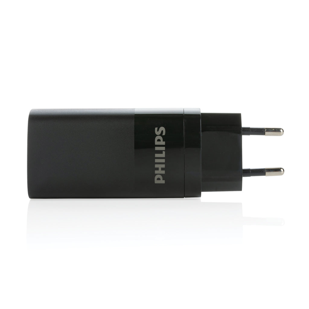Snellader 65W, 3 poorten, zwart