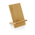 Telefoonstandaard bamboe, met kabeldoorgang, bruin