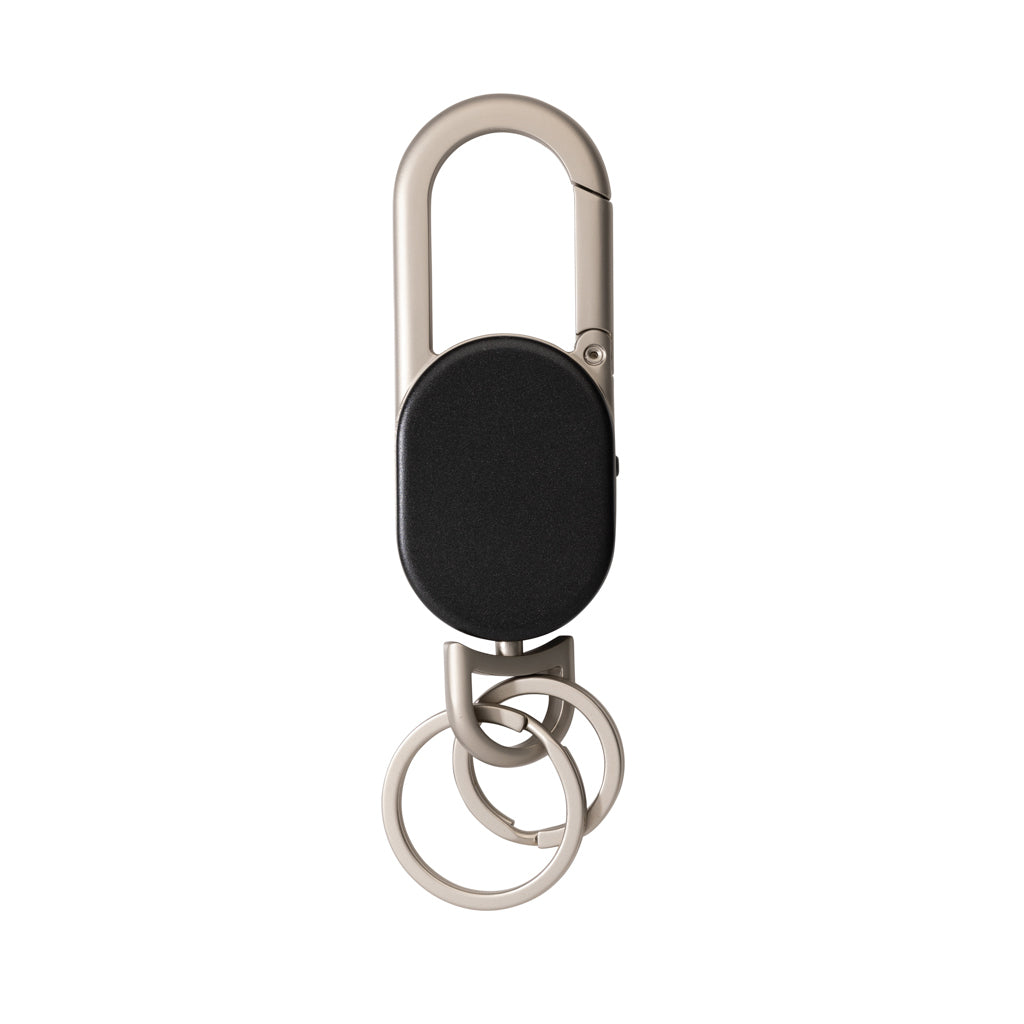 Sleutelhanger met locatietracker, oplaadbaar, zwart