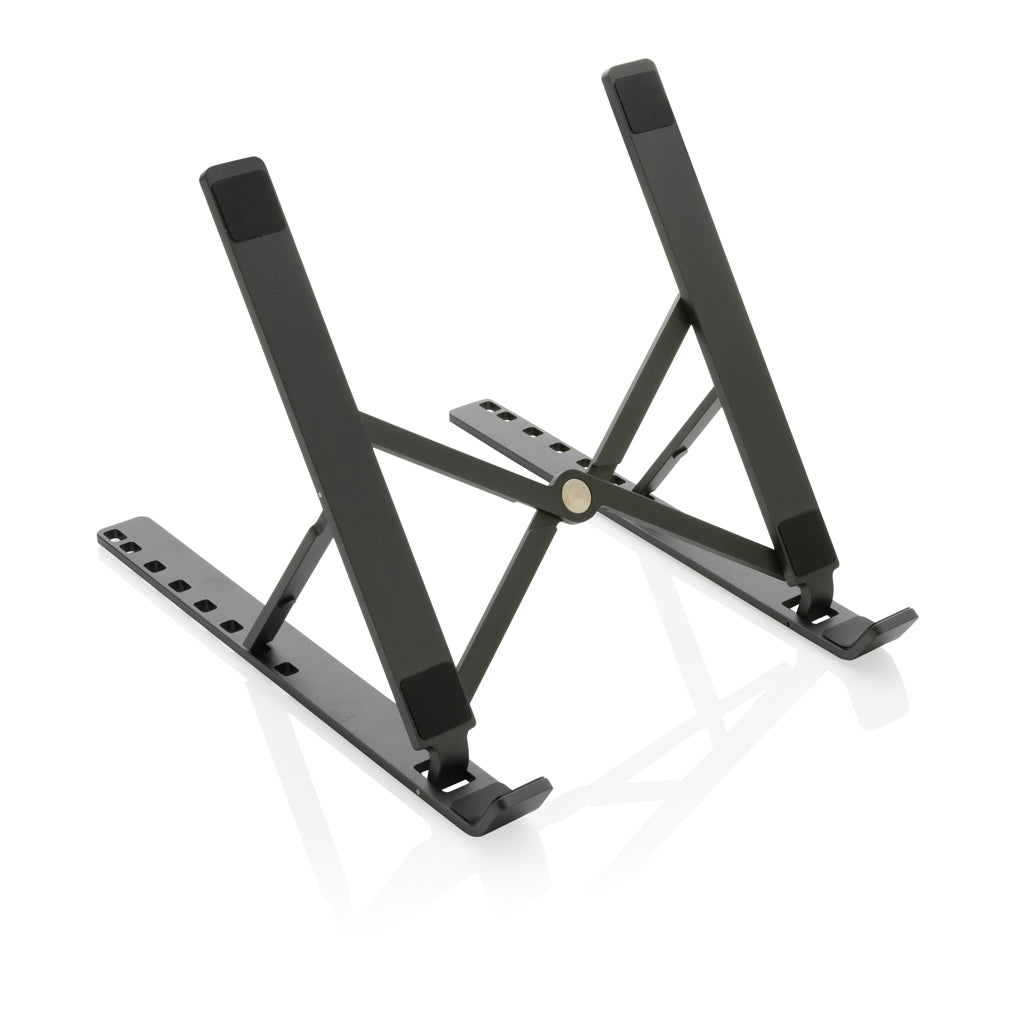 Laptop- en tabletstandaard, gerecycled aluminium, grijs