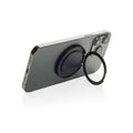 Telefoonhouder magnetisch met ring, grijs
