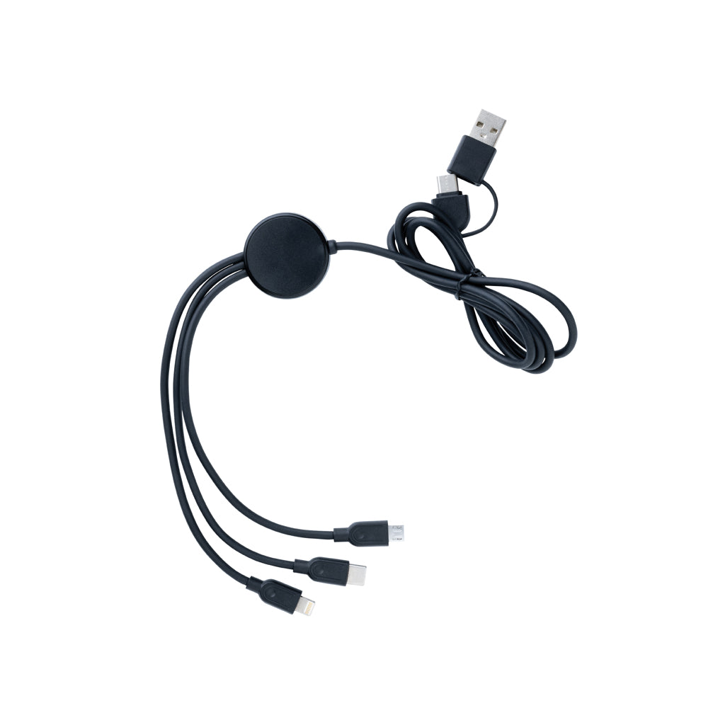 Oplaadkabel 4-in-1, 60W, zwart