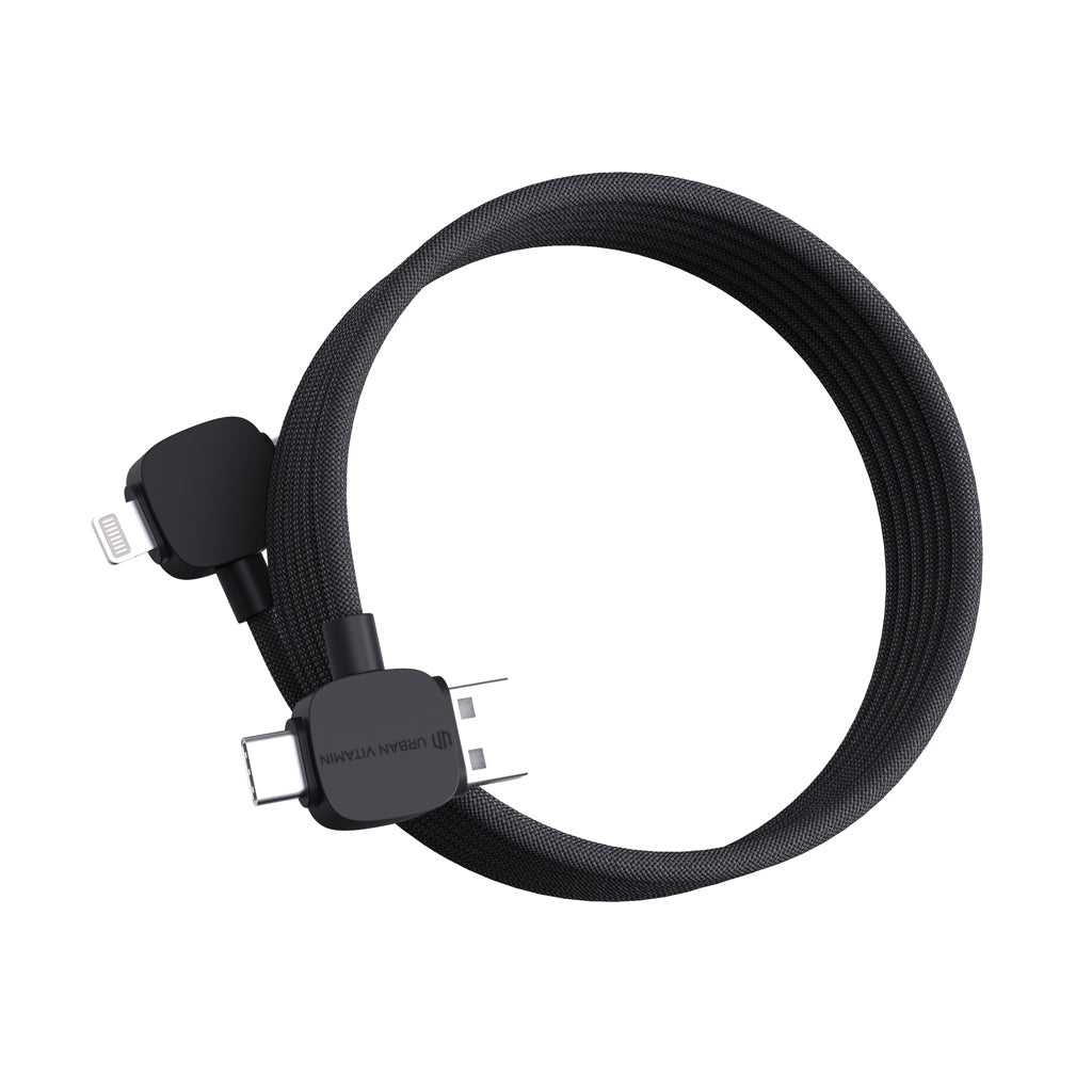 Magnetische laadkabel 65W, 125 cm, zwart