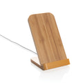 Draadloze oplaadstandaard 5W van bamboe, bruin