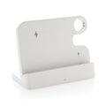 Opvouwbare oplaadstandaard, 15W plus 5W, 80% gerecycled, wit