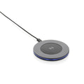 Aluminium draadloze snellader 10W, 75% gerecycled, grijs