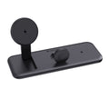 3-in-1 magnetische oplader 15W, als standaard of plat, zwart