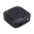 2-in-1 magnetische oplader 15W met intrekbare kabel, zwart